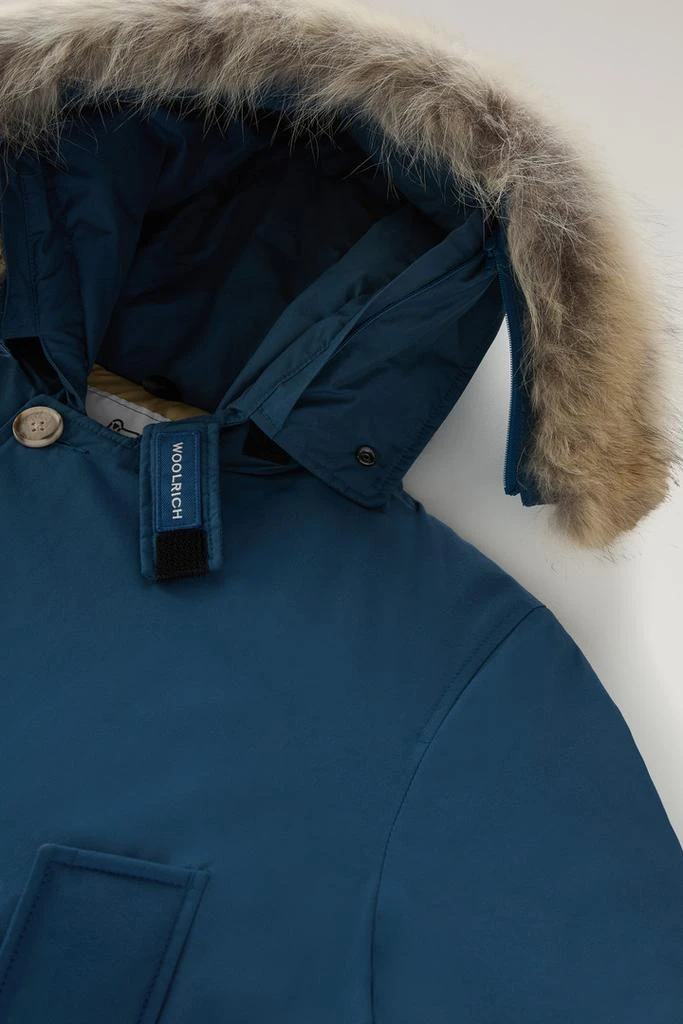 Woolrich Arctic Parka in Ramar Cloth with Detachable Fur Trim - Men - Blue 3