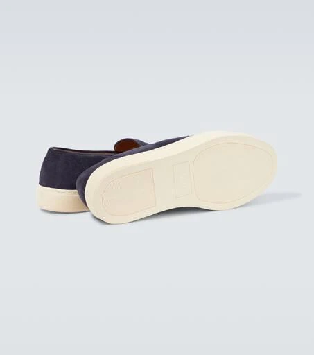 George Cleverley Joey II suede penny loafers 7
