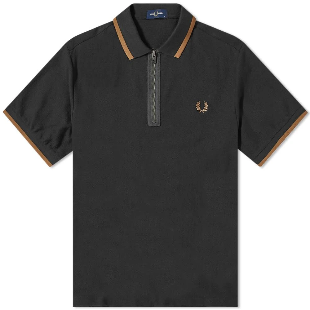 Fred Perry Fred Perry Half Zip Polo Shirt 1