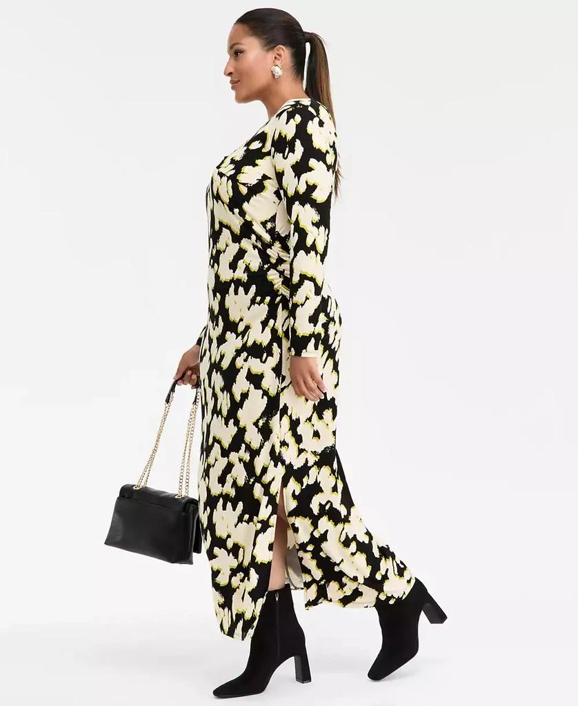 Plus Size Printed Crossover-Neck Maxi Dress, Macy's Exclusive  On Sale Now  with Up to 83% Off | Discover Exclusive Deals & Savings at BeyondStyle   Authentic INC International dress|women's fashion|dresses with