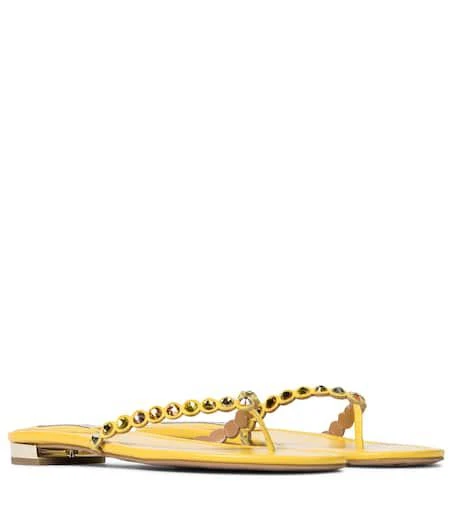 Aquazzura Tequila embellished thong sandals 1