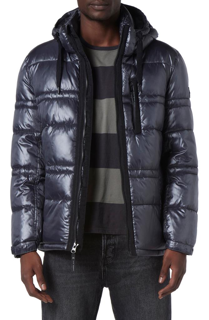 Andrew Marc Gotham Water Resistant Mid Length Puffer Jacket