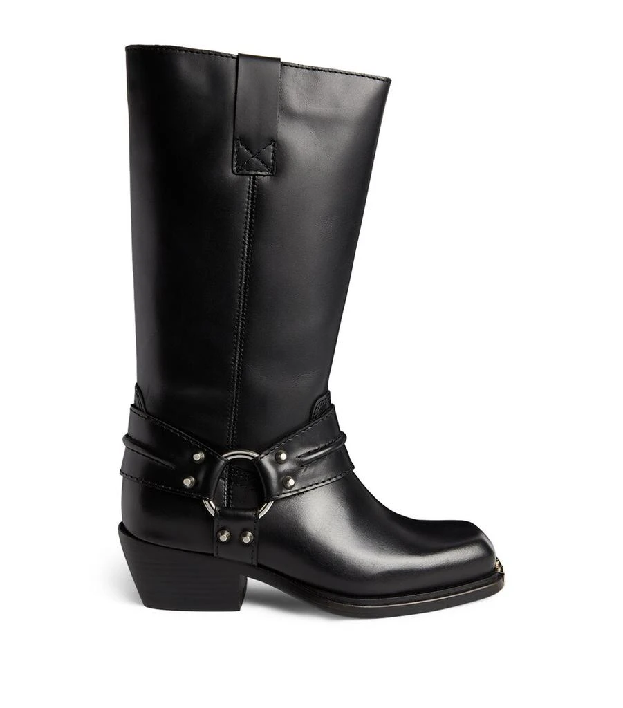 Sandro Paris Leather Motorcyle Boots 1
