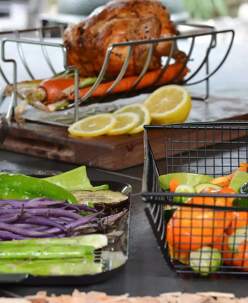 RSVP International Endurance Stainless Steel Reversible Rib and Roast Rack, 15" x 5" 4