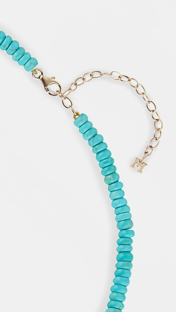 MATEO Turquoise Beaded Necklace - 4mm Beads 3