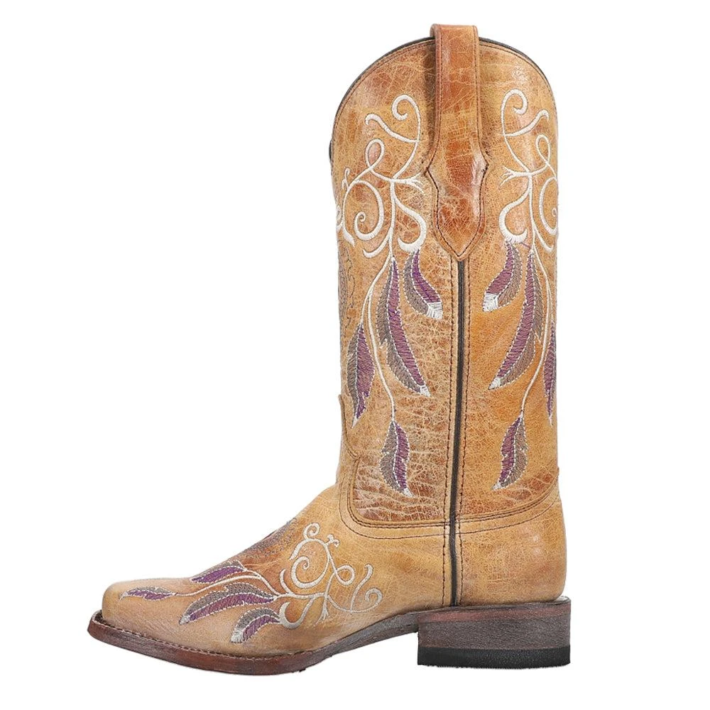 Ferrini Dreamer Embroidered D-Toe Cowboy Boots 3