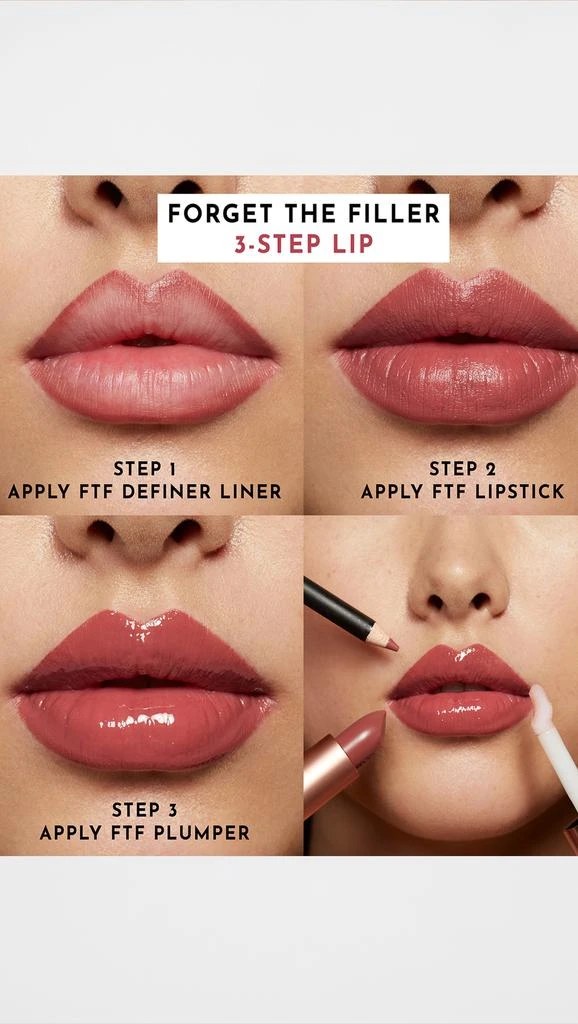 LAWLESS Forget the Filler Lip-Plumping Line-Smoothing Satin Cream Lipstick 8