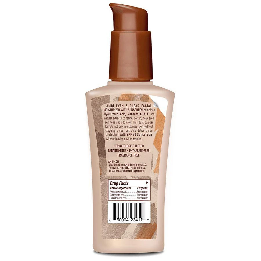 Ambi Even & Clear Daily Facial Moisturizer with SPF 30 Fragrance-free 2