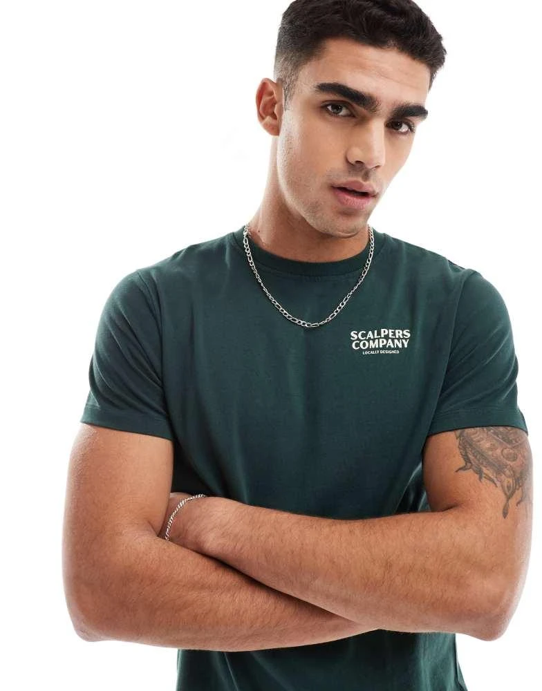 Scalpers Scalpers Local Tee In Darkgreen 2