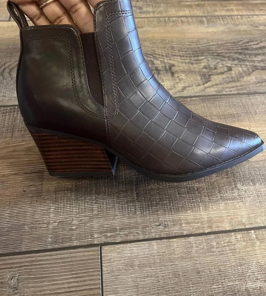 Yellow Box Ankle Bootie In Chocolate Brown 2
