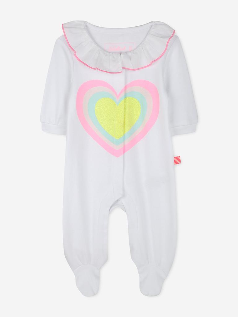 Billieblush Baby Girls Heart Babygrow in White