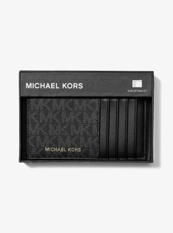 Michael Kors Cooper Slim Signature Logo Zip Wallet 4