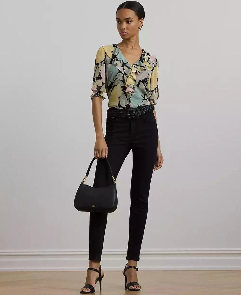 Ralph Lauren Women's Floral Georgette Ruffle-Trim Blouse, Regular & Petite 4
