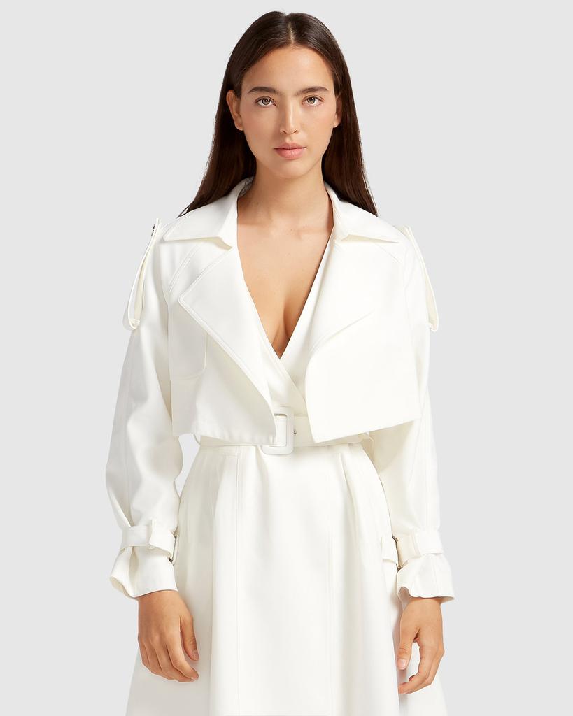 Belle & Bloom Manhattan Cropped Trench