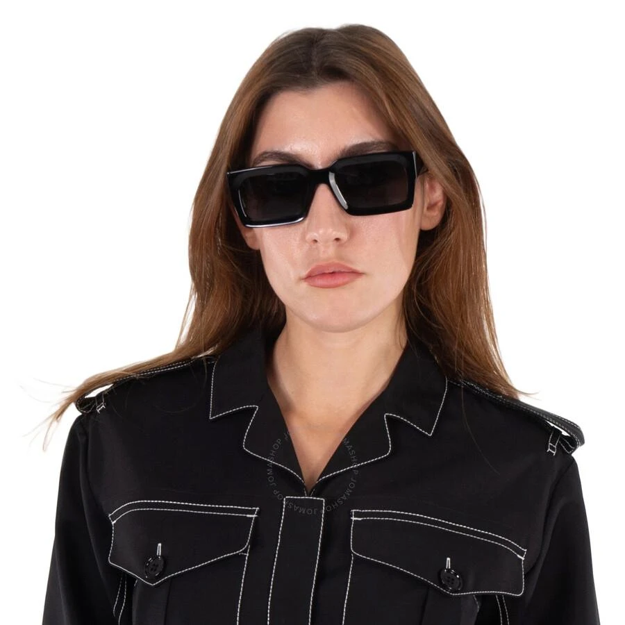Celine Bold 3 Dots Grey Rectangular Ladies Sunglasses CL40280U 01A 54 2