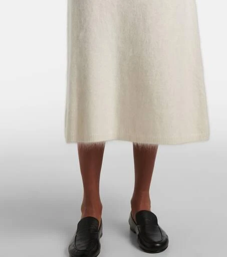 Lisa Yang Asta brushed cashmere midi skirt 5