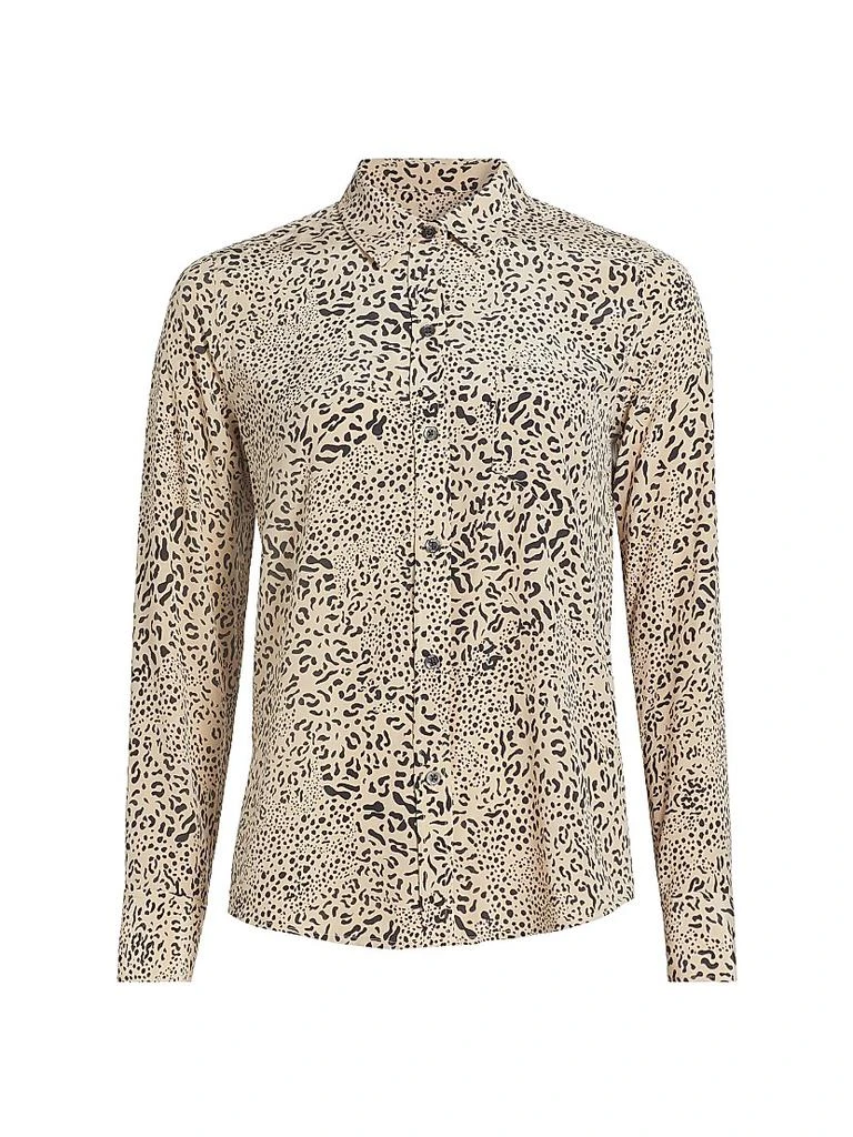 Rails Kate Mixed Leopard Silk Shirt 1