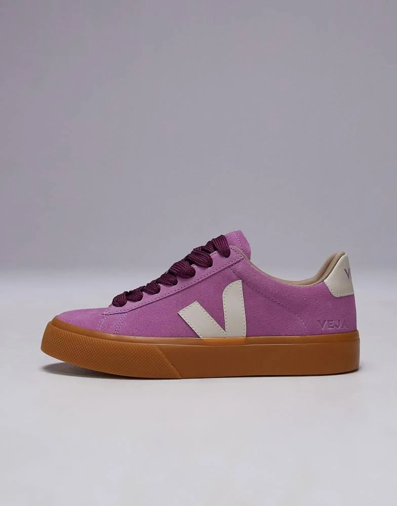 Veja VEJA Campo bold suede trainer in pink 2