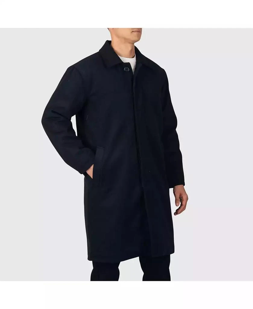Alpine Swiss Men
s Zach Men s Wool Blend Overcoat – Knee-Length Trench Coat, Runs Large for Layering Over Suits or Sweaters