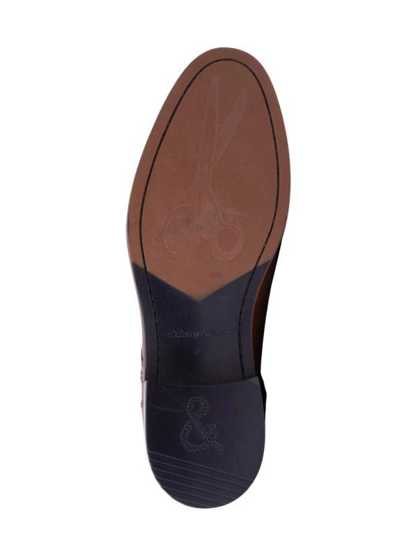 Paisley and Gray Leather Derby Brogues 5