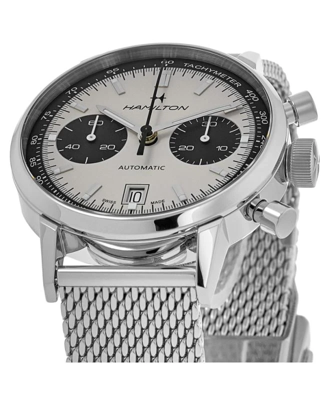 Hamilton Hamilton American Classic INTRA-MATIC AUTO Chronograph White Dial Steel Men's Watch H38416111 2