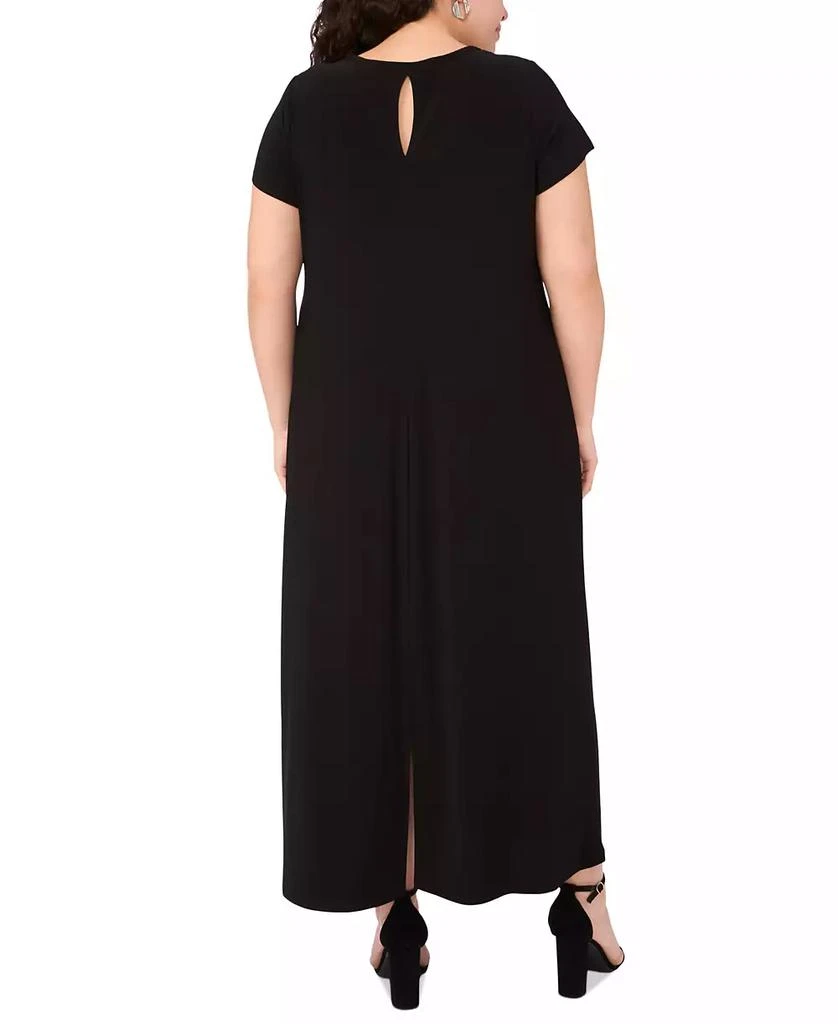 MSK Plus Size Round-Neck Short-Sleeve Maxi Dress 5