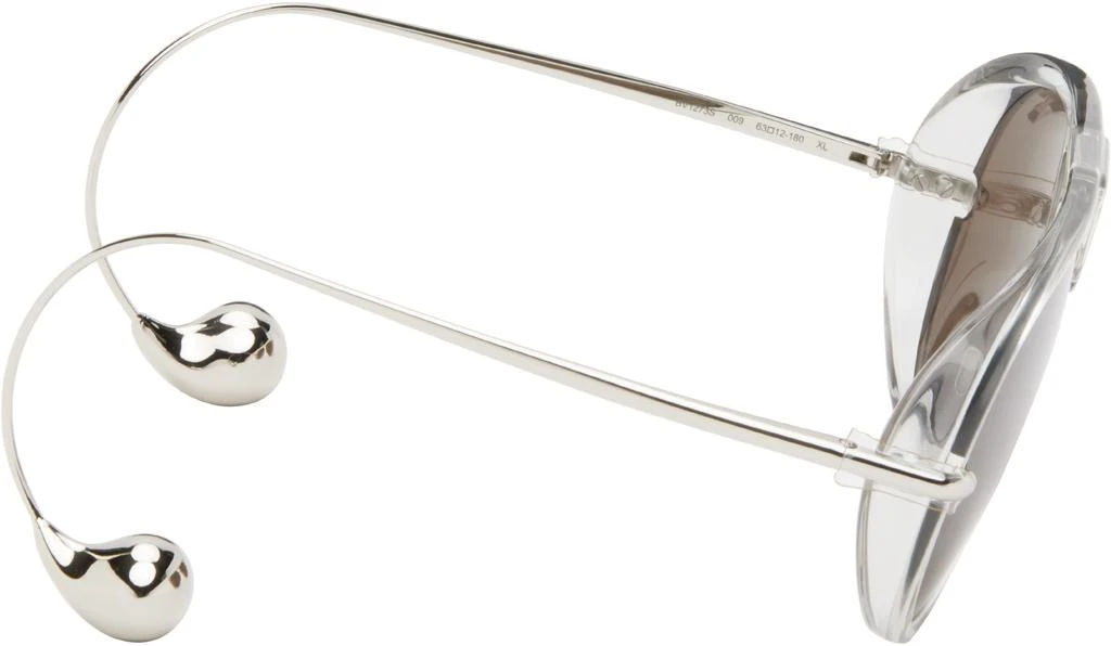 Bottega Veneta Silver Drop Aviator Sunglasses 2