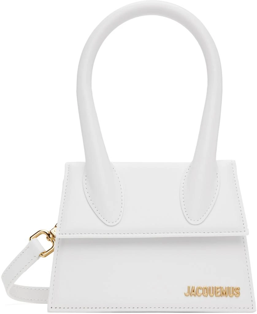 JACQUEMUS White Les Sculptures 'Le Chiquito moyen' Bag 1