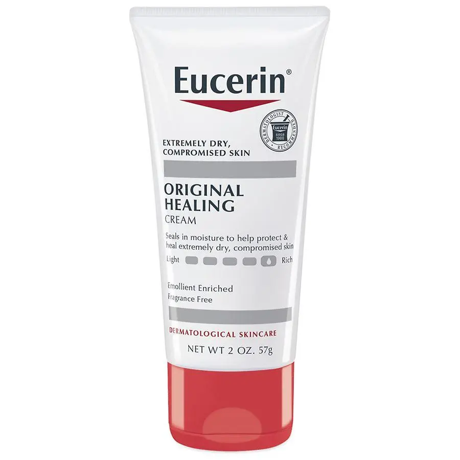 Eucerin Original Healing Body Cream for Extra Dry Skin, Emollient-Rich, Fragrance Free