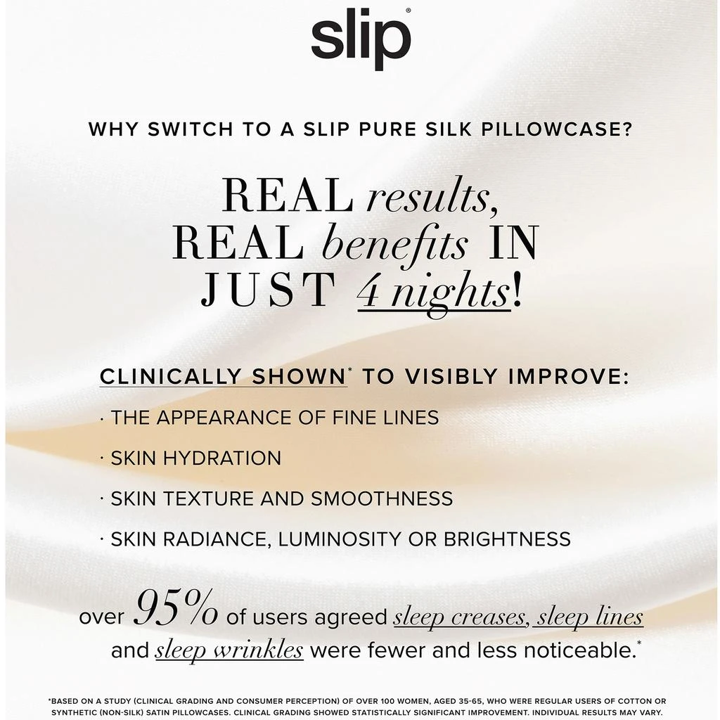 Slip Slip Pure Silk Queen Pillowcase- Petal 2