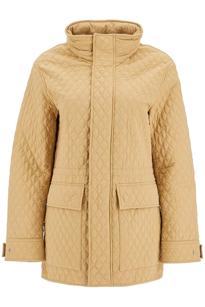 Burberry quilted jacket with removable hood 1