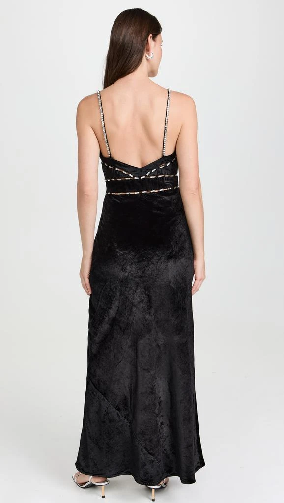 LOVESHACKFANCY Corrino Velvet Dress 2