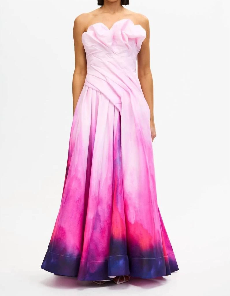 knee length dresses for ladies Hawick Strapless Maxi Dress in Black – Acler