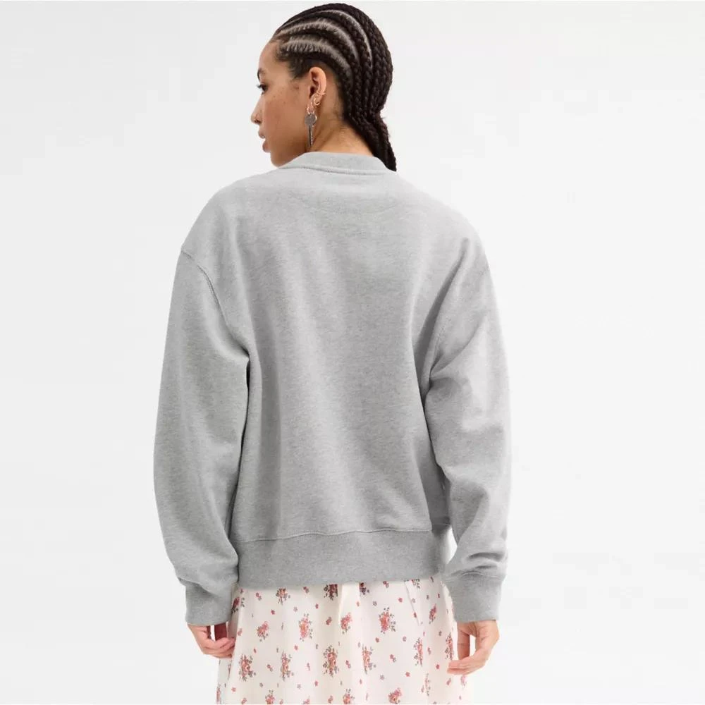 Coach Sporty Signature Boyfriend Crewneck Sweatshirt 3