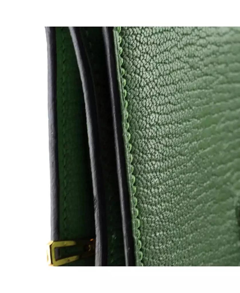 Pre-Owned Hermes Compact Trifold Bearn Wallet Chevre Mysore 7