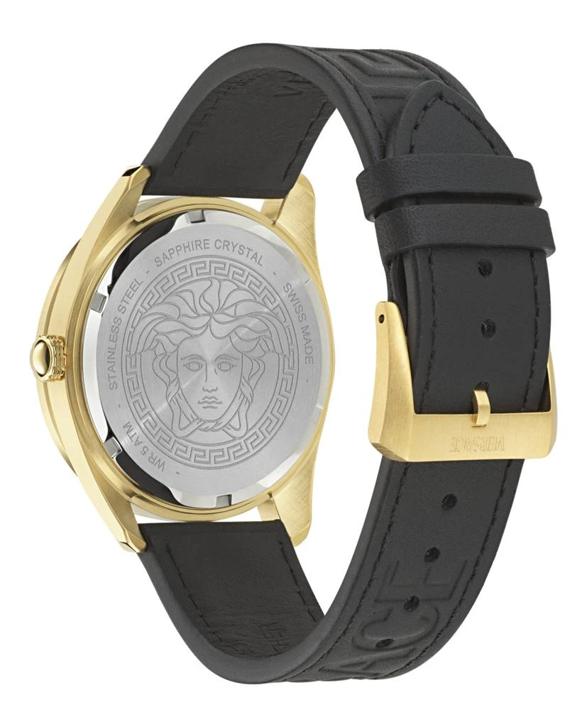 Versace V-Dome Calf Leather Watch 3