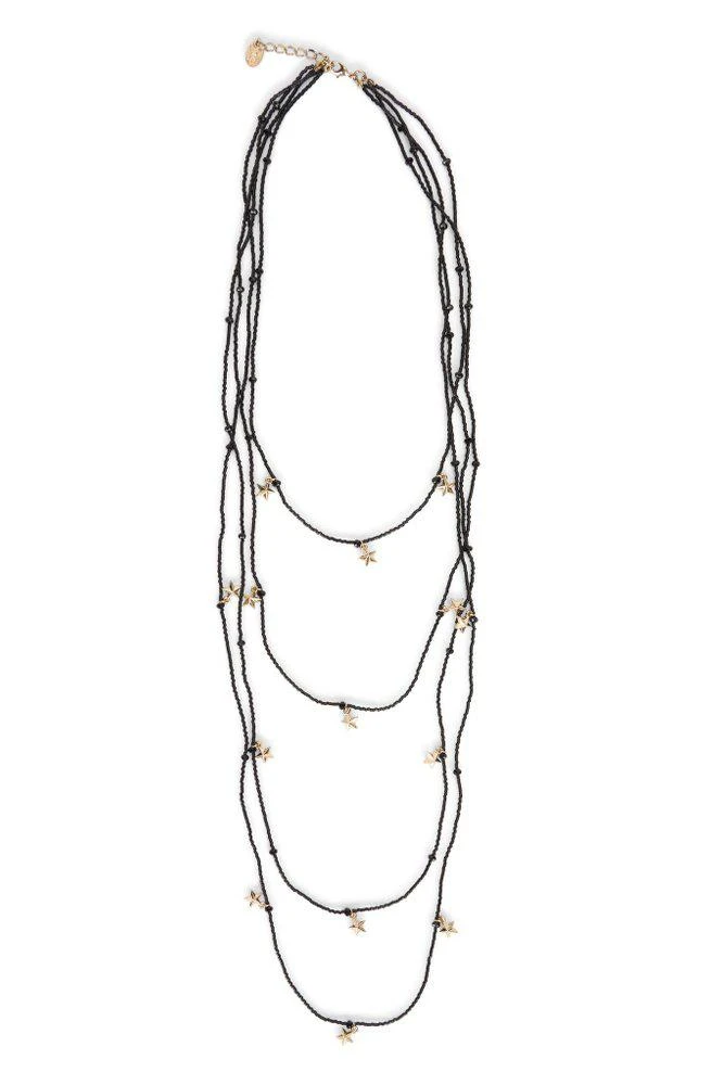 RED Valentino REDValentino Bead Embellished Layered Necklace