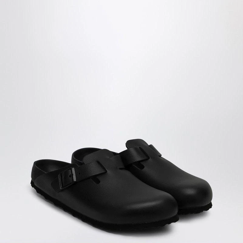Birkenstock BOSTON SLIPPER BLACK IN SMOOTH LEATHER 1