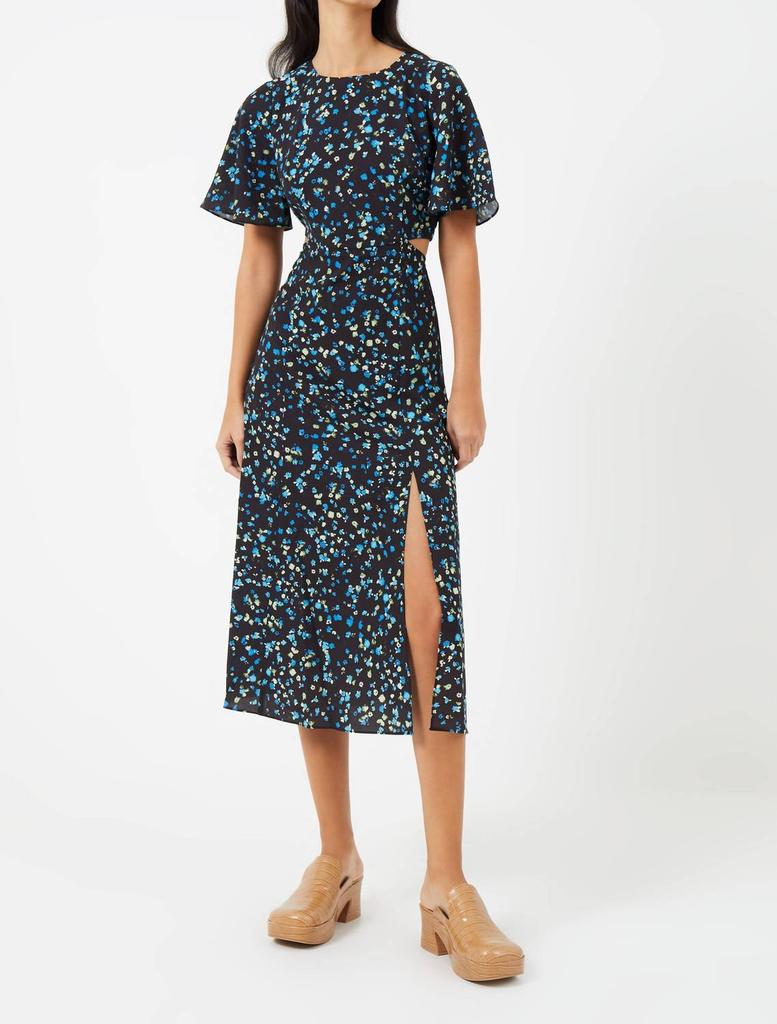 French Connection Shea Ferna Verona Midi Dress In Black Multi