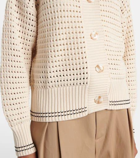 Varley Kris open-knit cotton cardigan 5