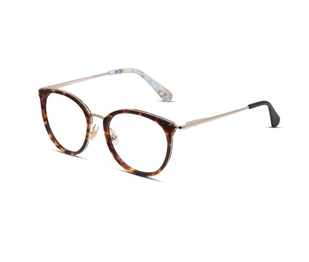 Kate Spade Women
s Eliana Round Eyeglasses In Tortoise/gold
