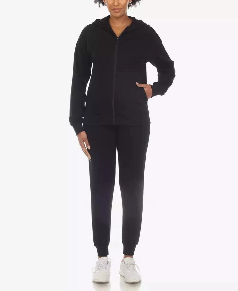 White Mark Women's Fleece Lined 2-Pc. Tracksuit Set 1
