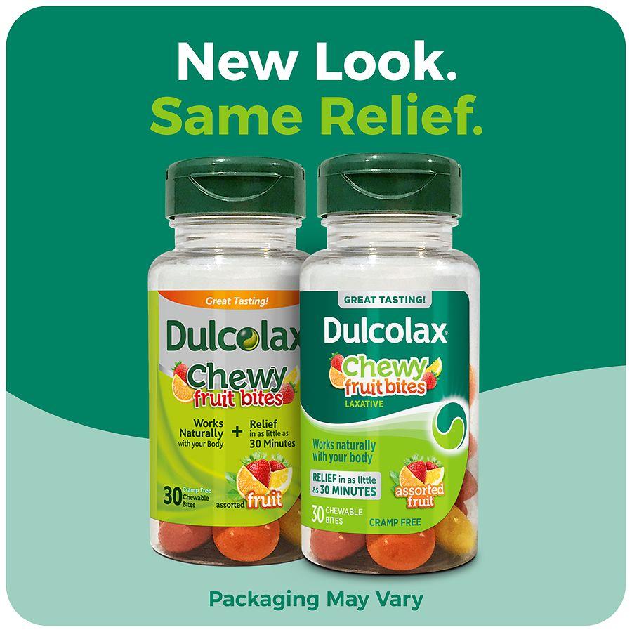 Dulcolax Saline Laxative Chewy Fruit Bites Assorted Fruit