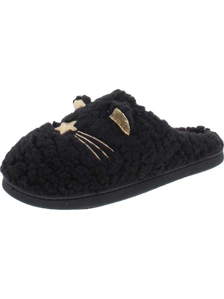 Kensie Critter Clog Slippers Womens Faux Fur Memory Foam Slippers Slide Slippers 6