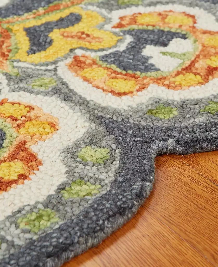 LR Home CLOSEOUT! Radiance RDC54078 6' x 6' Round Area Rug 4