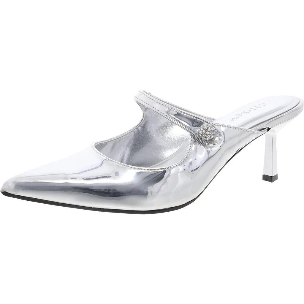 On 34th Bennett Womens Patent Pointed Toe Mules 1