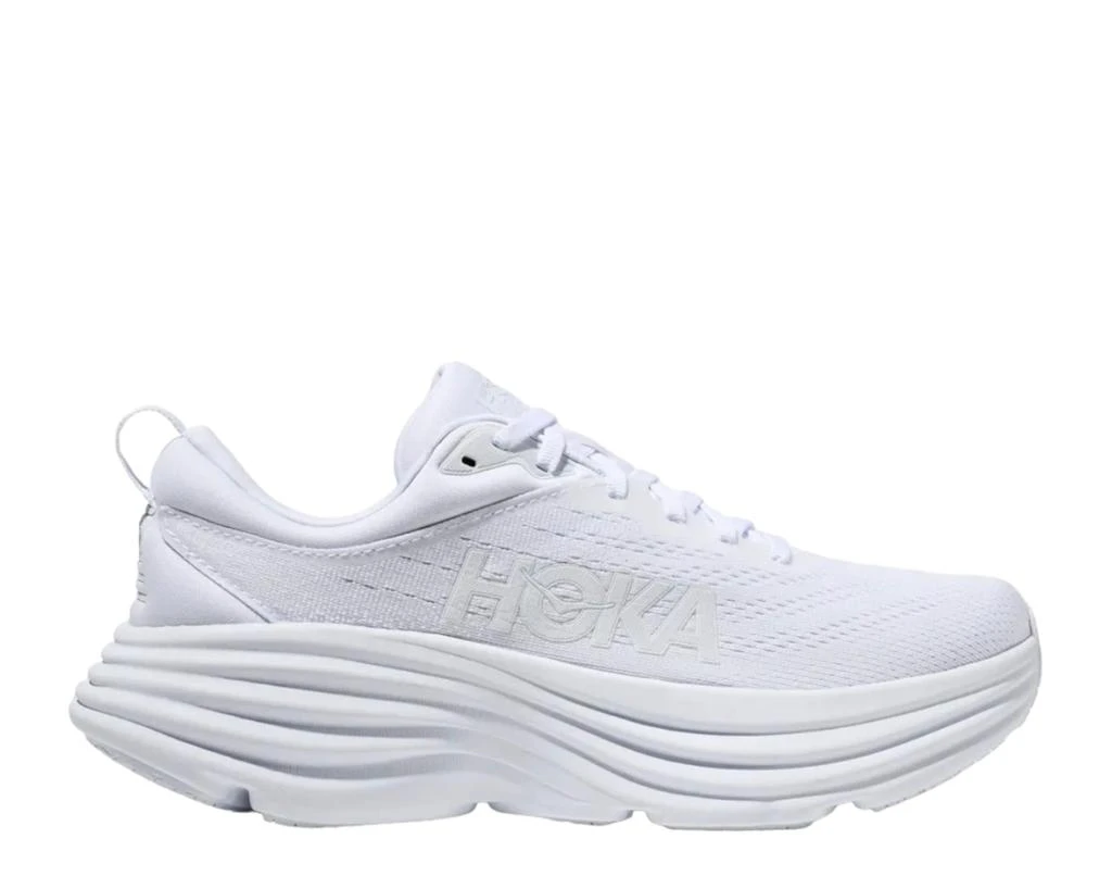 Hoka One One Bondi 8 White/White Women's Running Shoes 1127952-WWH 1