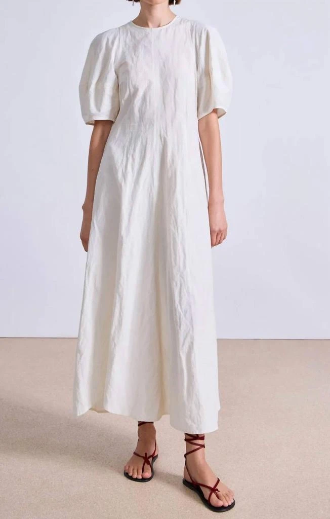 chinese dress ladies Apiece Apart Neli Maxi Dress in Navy – Hampden Clothing main image 0