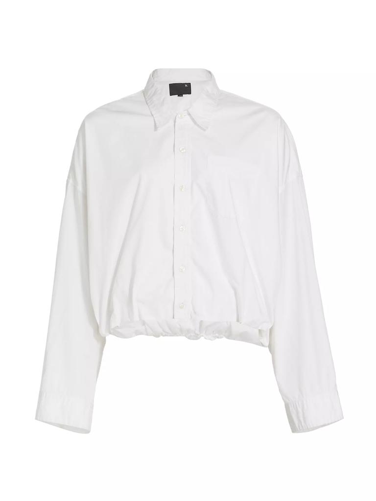 R13 Gathered Hem Tailored Shirt