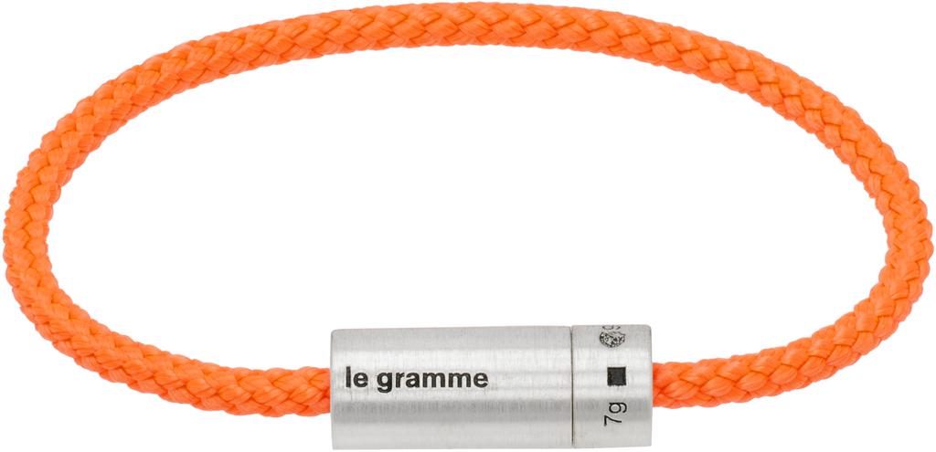 Le Gramme Orange Nato Cable 'Le 7g' Bracelet